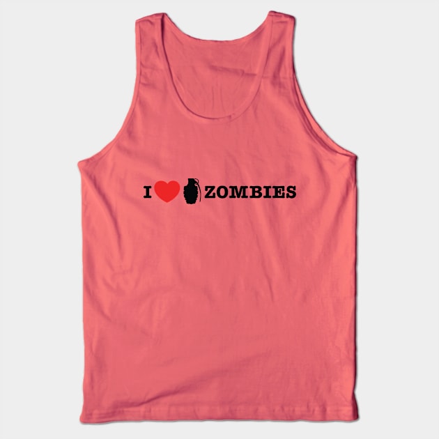 I love blowing up zombies Tank Top by TerrorTalkShop